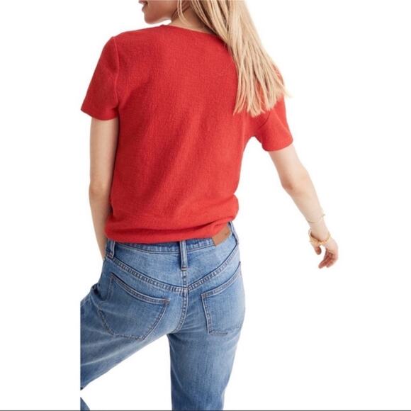 Madewell | Texture and Thread Top with Tie Knot Size S - Picture 3 of 11